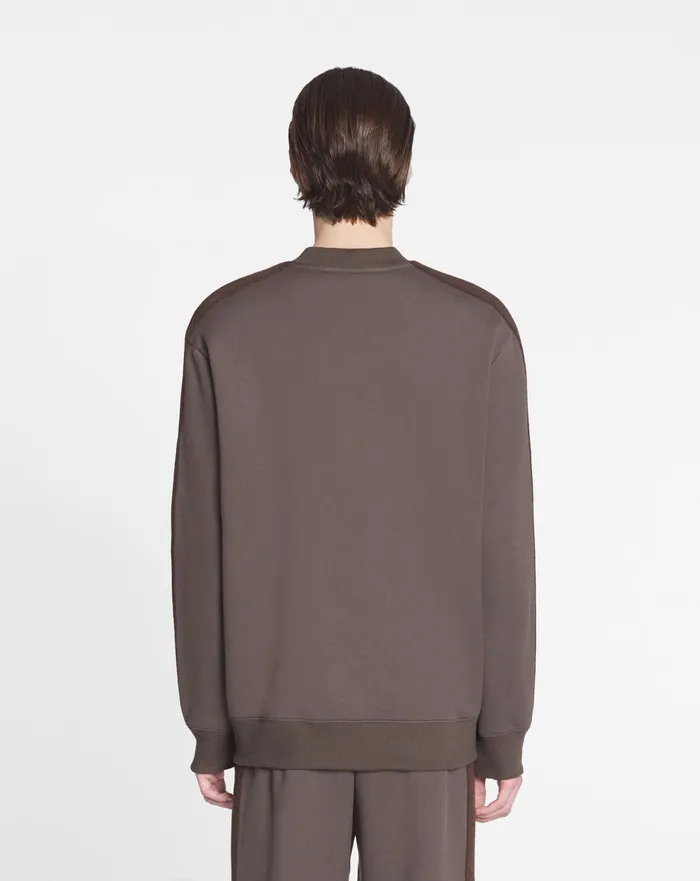 Curb Side Lanvin Embroidered Loosefitting Sweatshirt Shadow Men Lanvin Knitwear and Sweatshirts Curb Side Lanvin Embroidered Loosefitting Sweatshirt Shadow Men Lanvin Knitwear and Sweatshirts