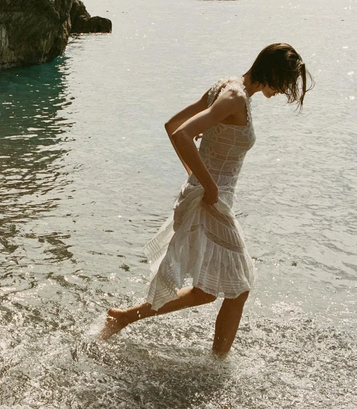 DEN Angeletta Dress Salt Women Dresses