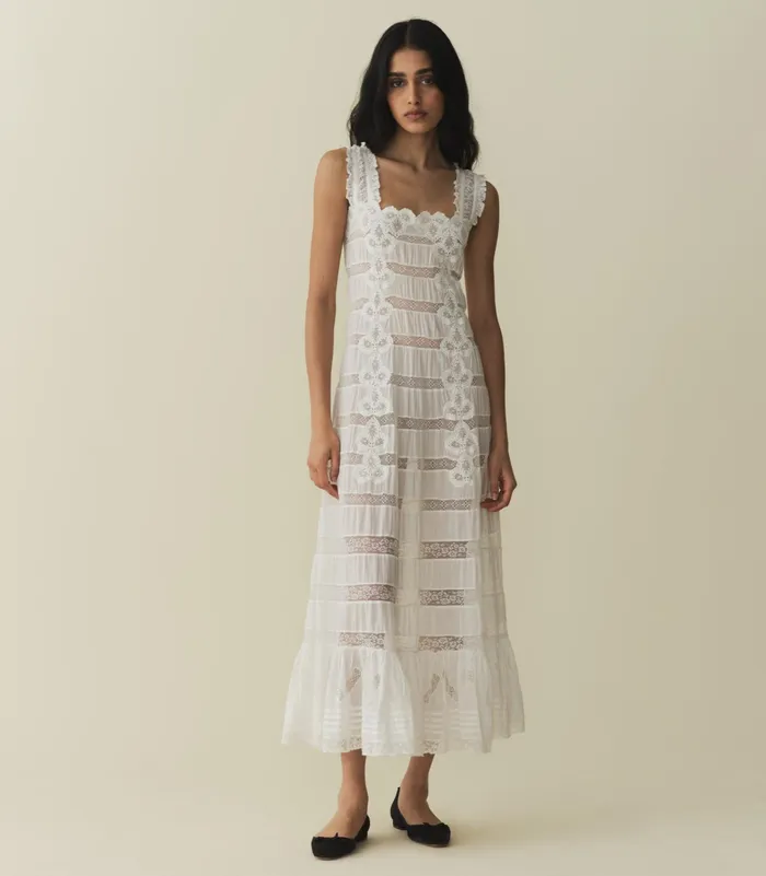 DEN Angeletta Dress Salt Women Dresses
