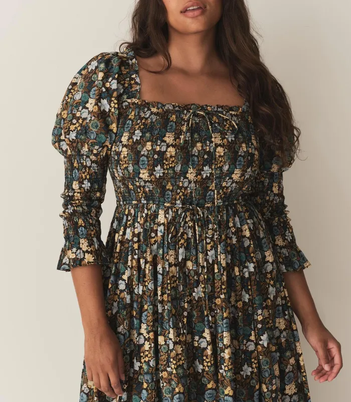 DEN Bijou Dress Bleu Arbor Floral Women Dresses