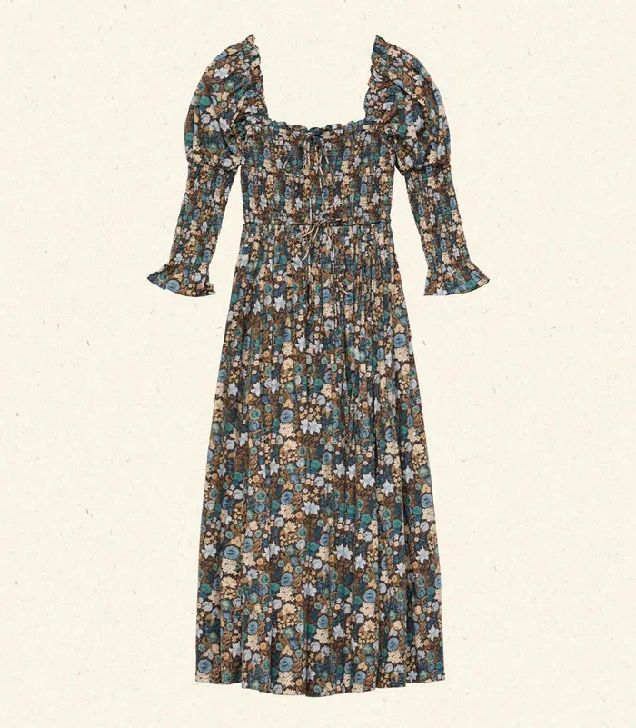 DEN Bijou Dress Bleu Arbor Floral Women Dresses