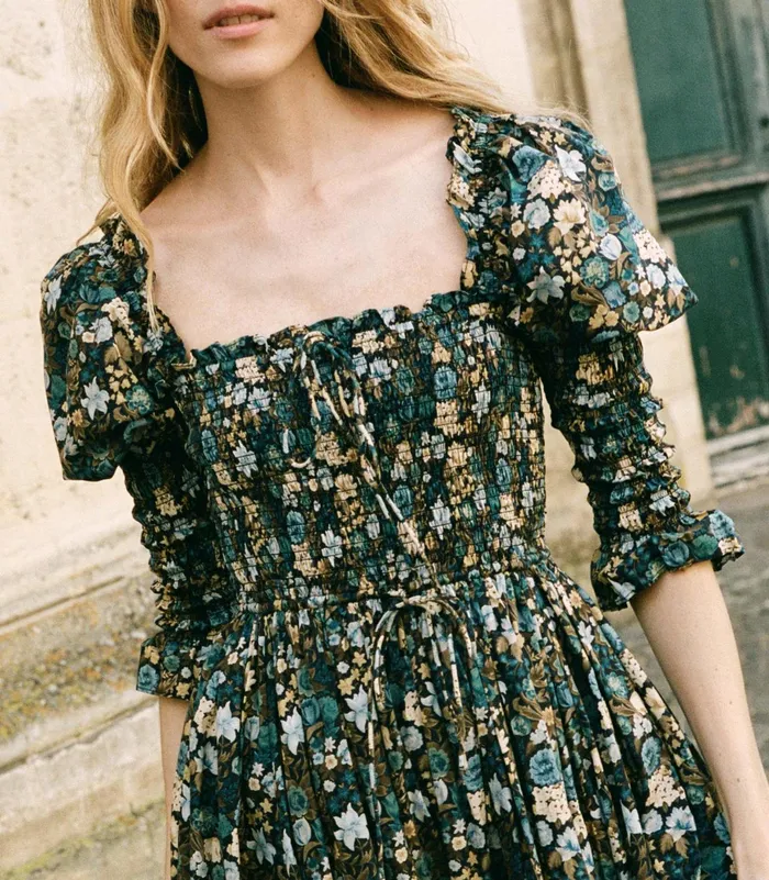 DEN Bijou Dress Bleu Arbor Floral Women Dresses