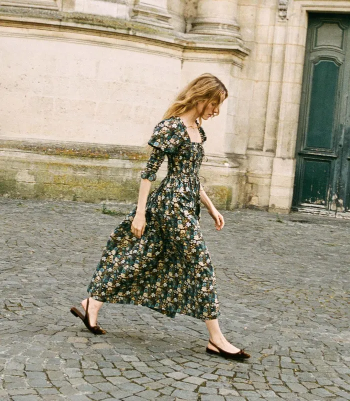 DEN Bijou Dress Bleu Arbor Floral Women Dresses