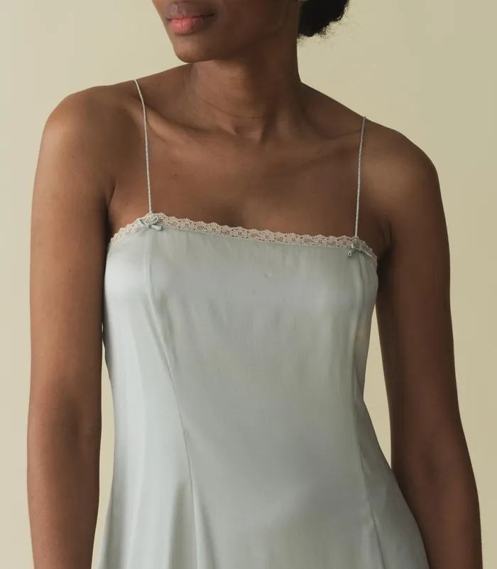 DEN Celano Dress Dusty Blue Women Dresses