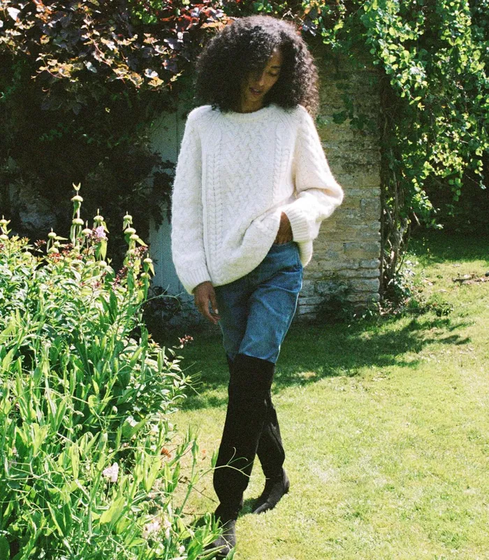DEN Clarendon Sweater Ivory Women Knitwear DEN Clarendon Sweater Ivory Women Knitwear