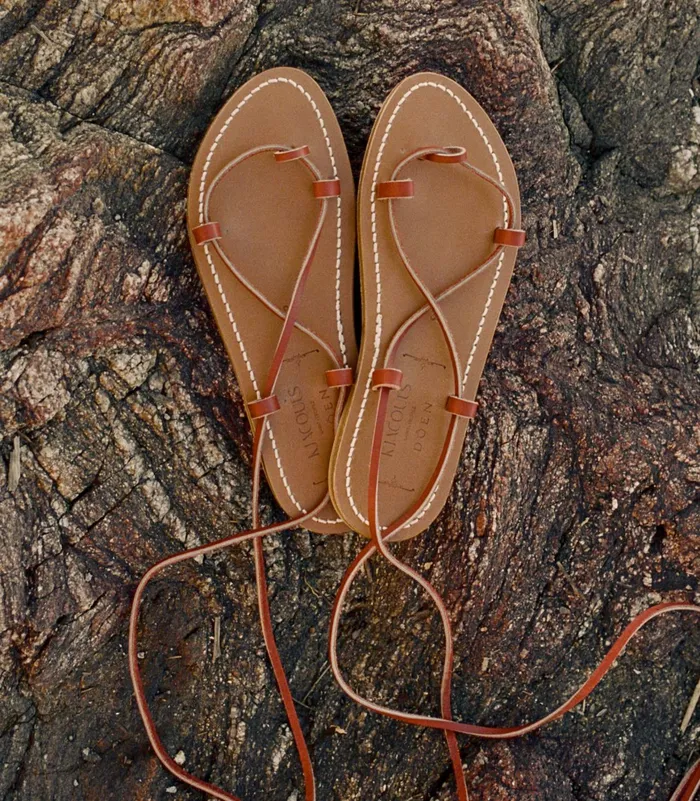 DEN DEN and KJacques Bikini Sandal Rouge Vachetta Women Shoes