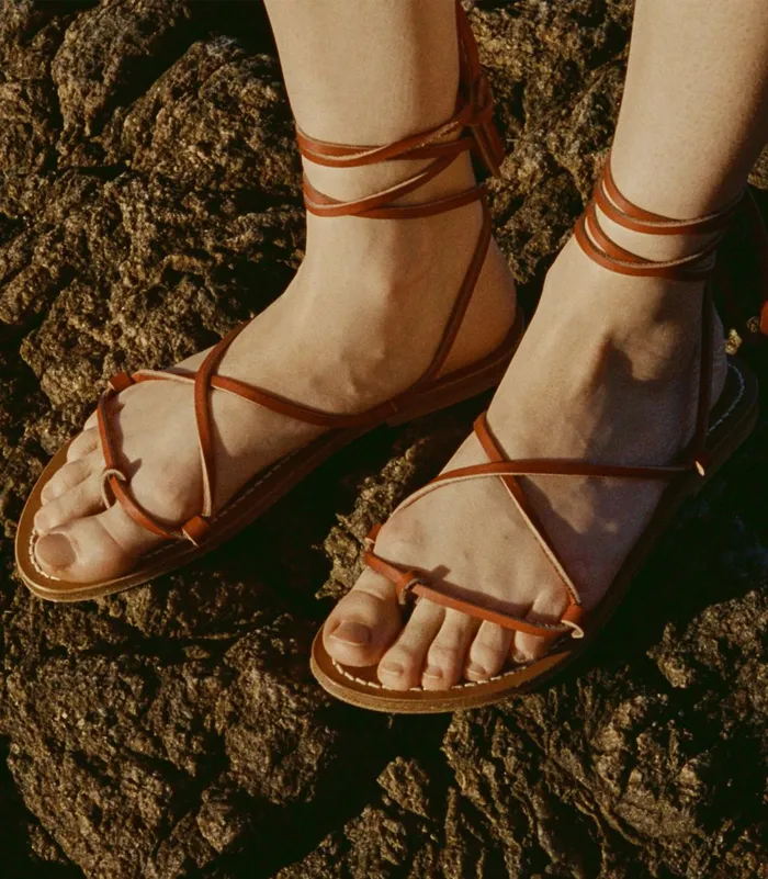 DEN DEN and KJacques Bikini Sandal Rouge Vachetta Women Shoes