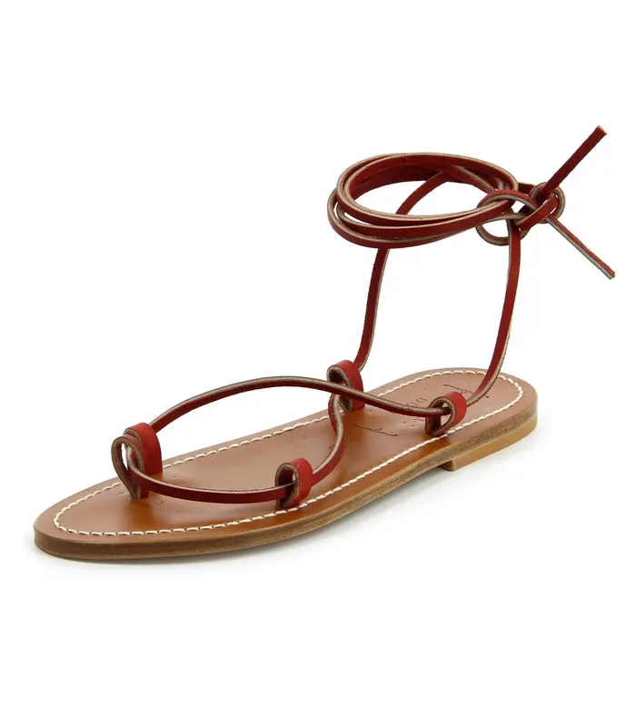 DEN DEN and KJacques Bikini Sandal Rouge Vachetta Women Shoes
