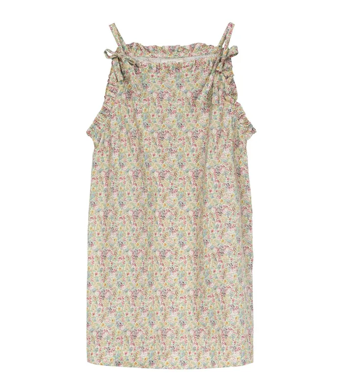 DEN Dee Dress Chrysanthemum Sky Floral Women Dresses DEN Dee Dress Chrysanthemum Sky Floral Women Dresses