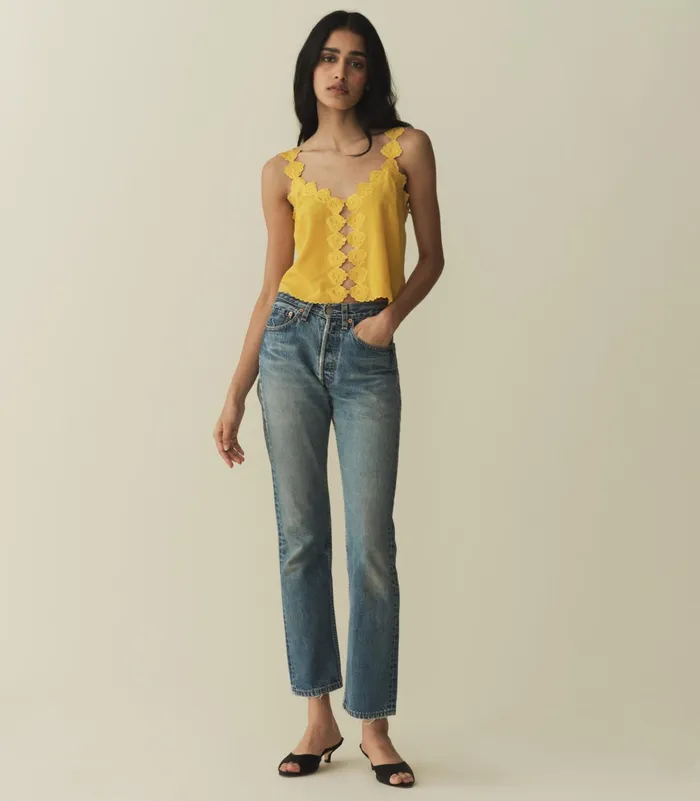 DEN Flores Top Goldenrod Women Tops DEN Flores Top Goldenrod Women Tops