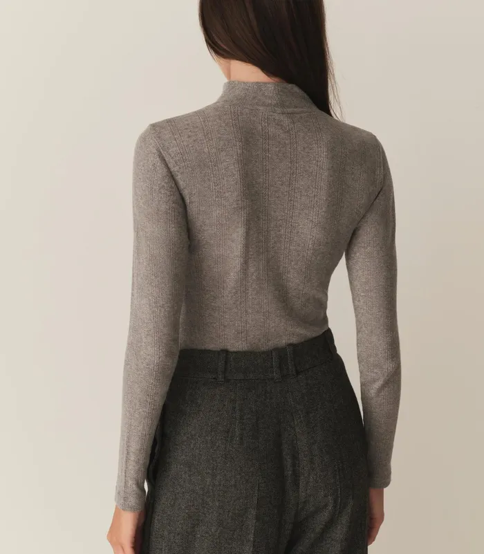 DEN Nessa Tee Heather Grey Women Tees DEN Nessa Tee Heather Grey Women Tees