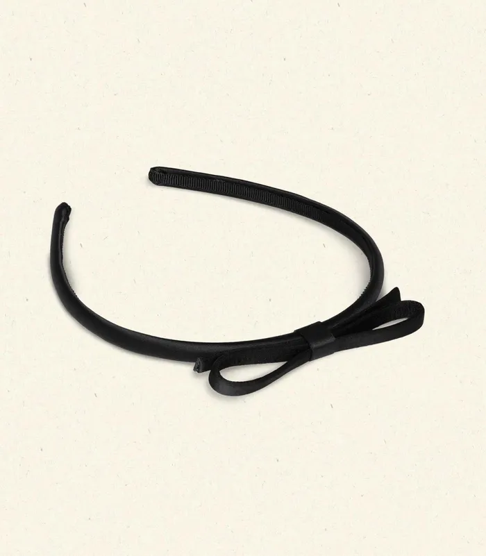 DEN Patty Headband Black Satin Women Hair Accessories DEN Patty Headband Black Satin Women Hair Accessories