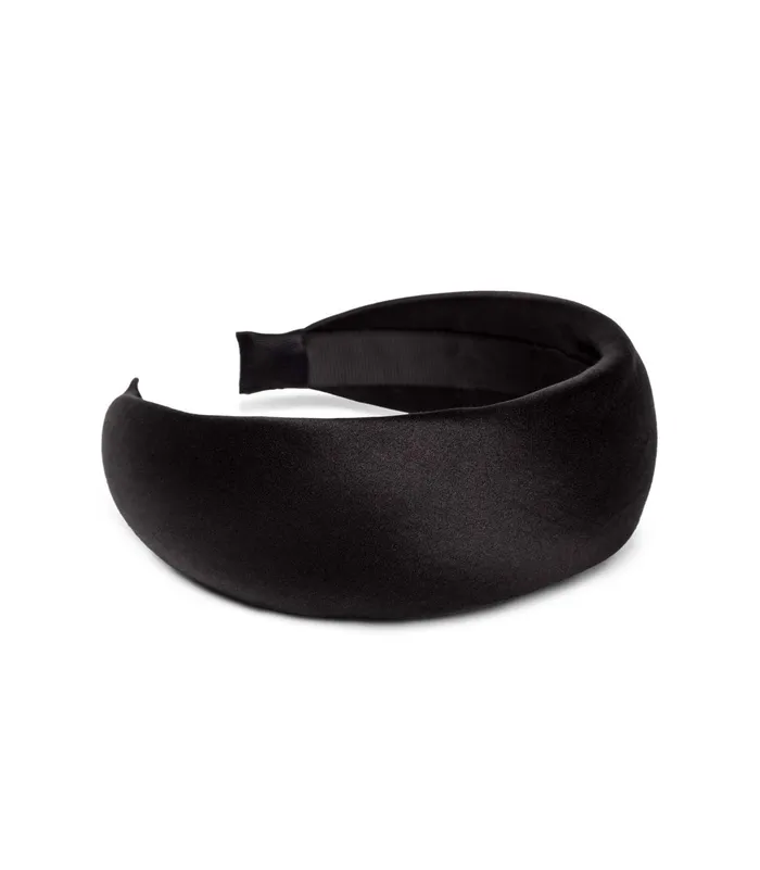 DEN Sestri Headband Black Satin Women Hair Accessories DEN Sestri Headband Black Satin Women Hair Accessories