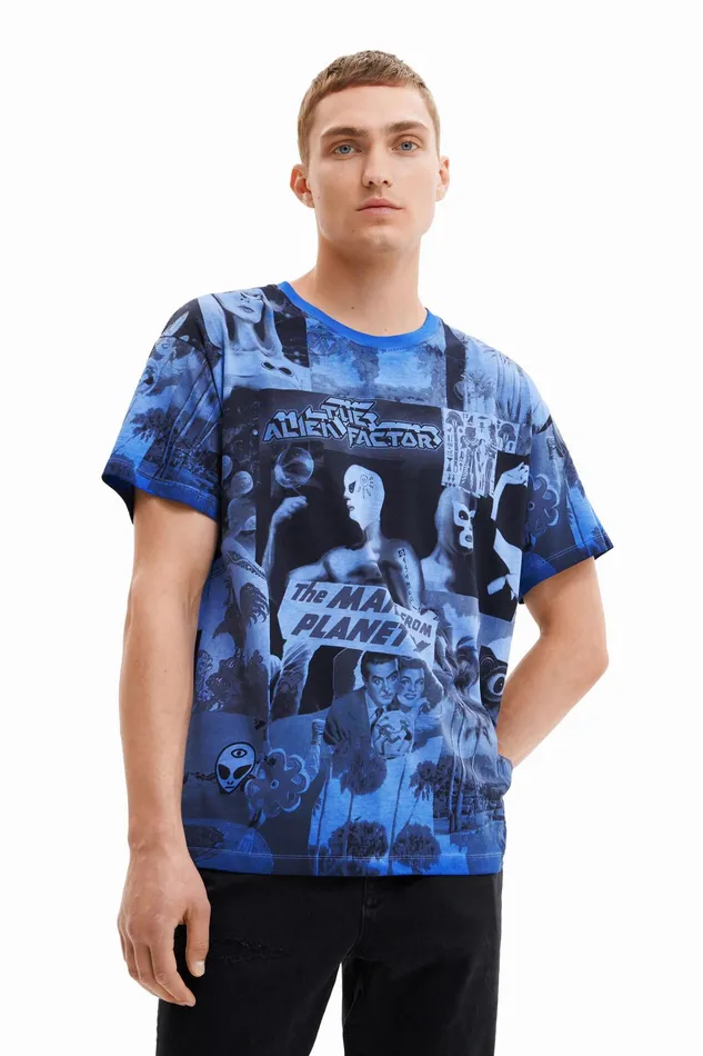 Desigual Alien Collage Tshirt Mens Tshirt and Polos