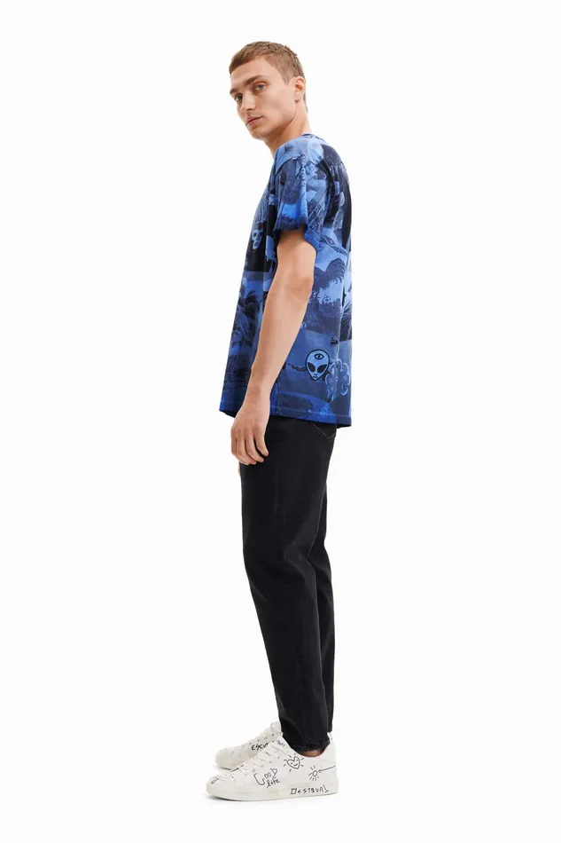 Desigual Alien Collage Tshirt Mens Tshirt and Polos
