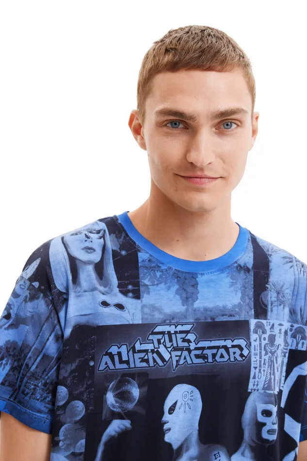Desigual Alien Collage Tshirt Mens Tshirt and Polos