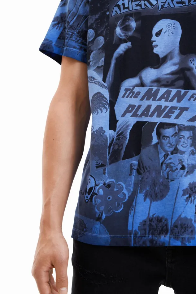 Desigual Alien Collage Tshirt Mens Tshirt and Polos