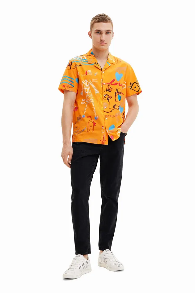 Desigual Collage Resort Shirt Mens Shirts