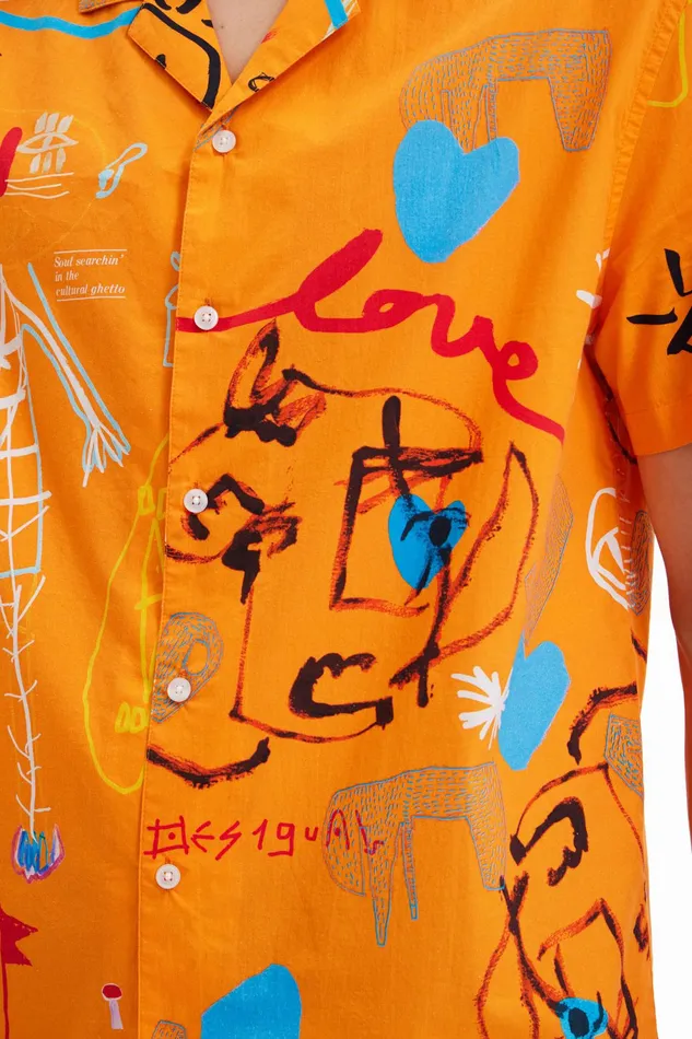 Desigual Collage Resort Shirt Mens Shirts