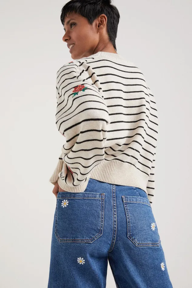 Desigual Daisy Denim Culottes Women Jeans