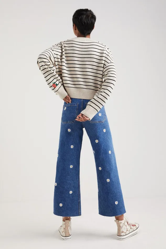 Desigual Daisy Denim Culottes Women Jeans
