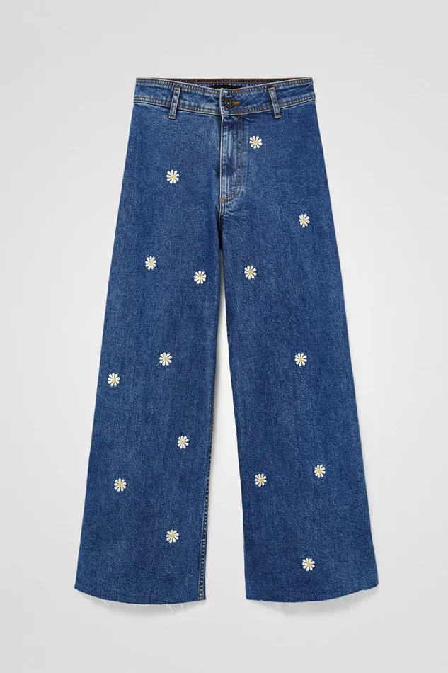 Desigual Daisy Denim Culottes Women Jeans