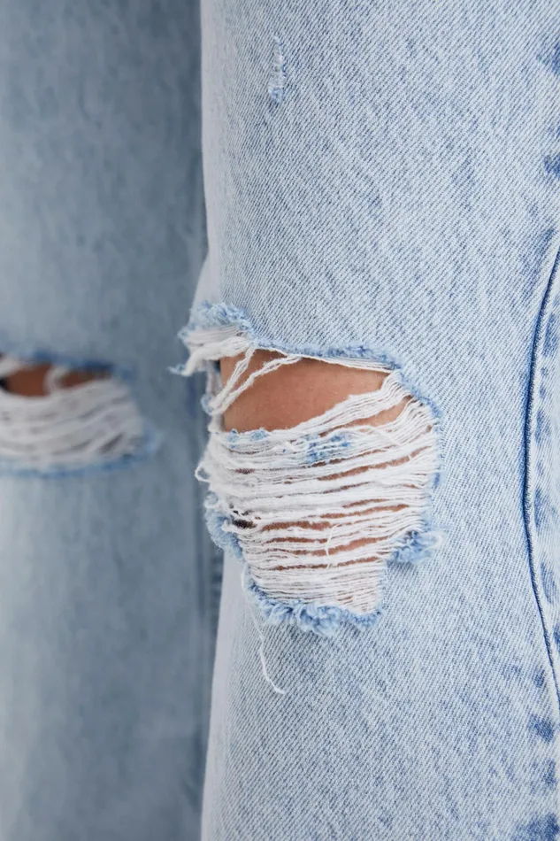 Desigual Distressed Wide Leg Jeans Women Jeans