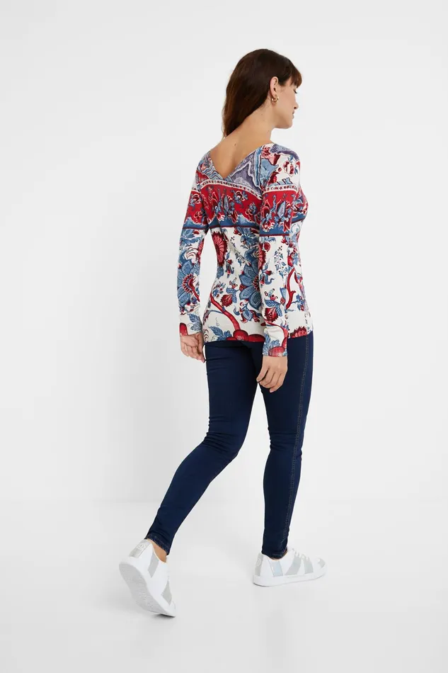 Desigual Floral Knit Jumper Women Sweaters