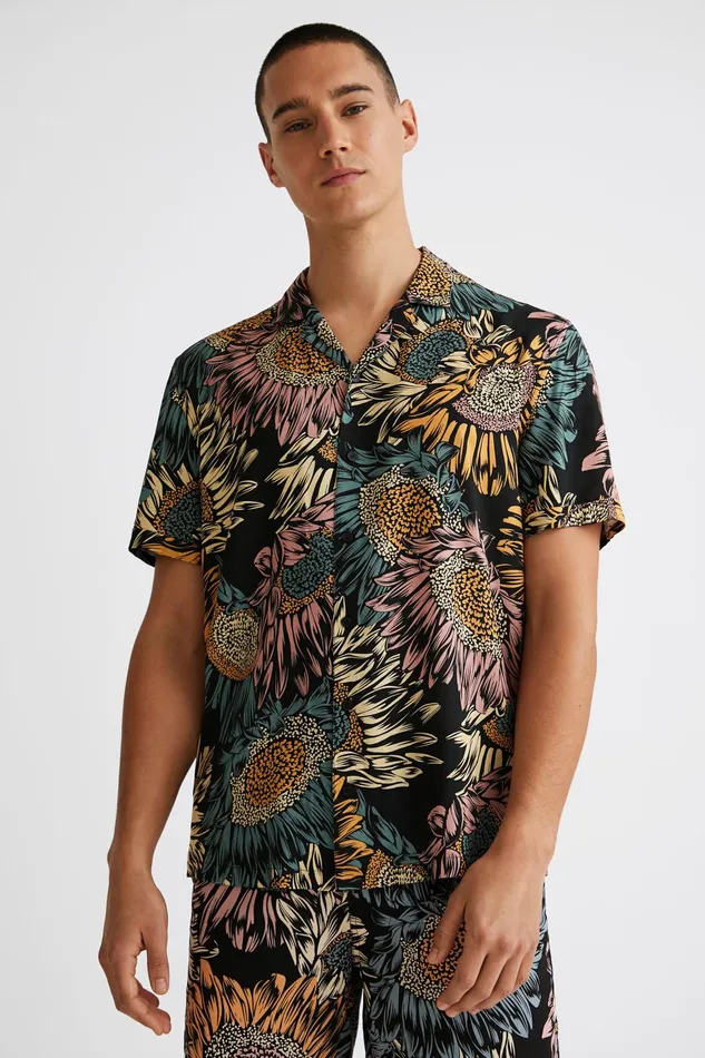 Desigual Floral Resort Shirt Mens Shirts
