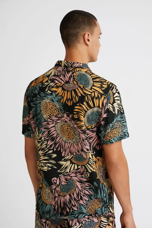 Desigual Floral Resort Shirt Mens Shirts