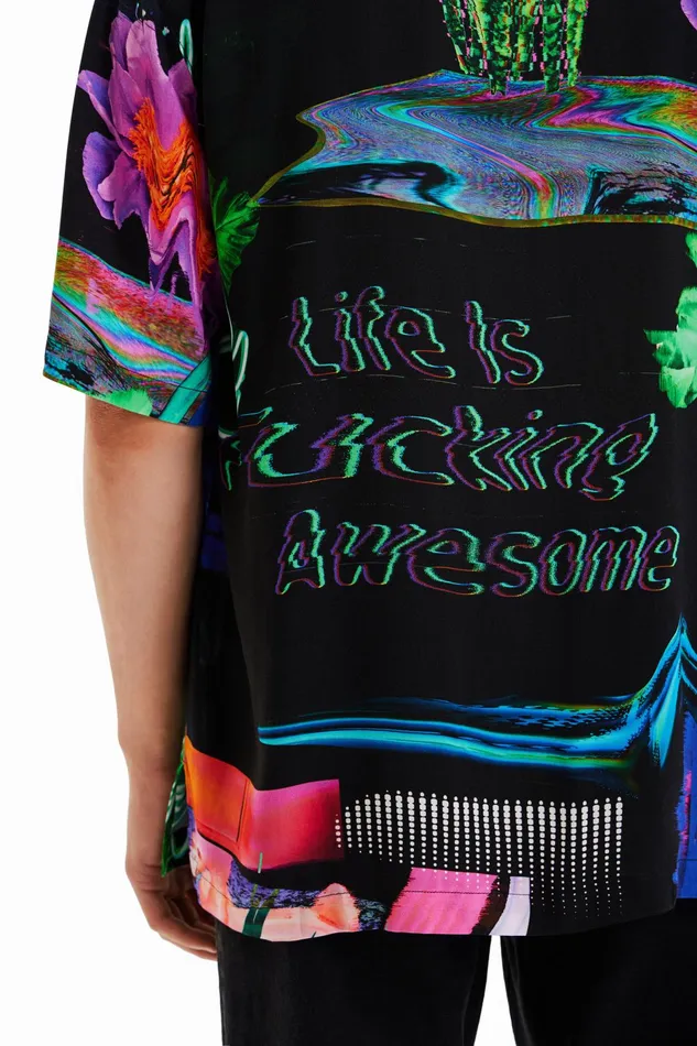 Desigual Fluorescent Resort Shirt Mens Shirts