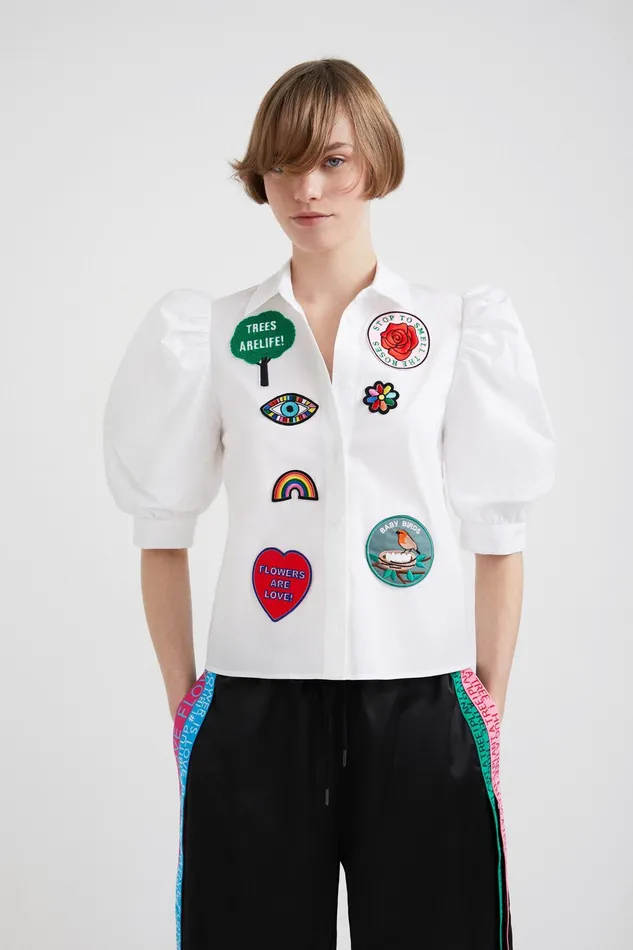 Desigual Johnson Hartig Balloonsleeve Shirt Women Tops and Shirts