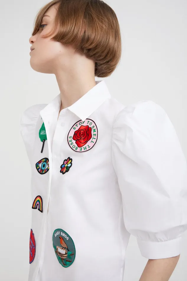 Desigual Johnson Hartig Balloonsleeve Shirt Women Tops and Shirts