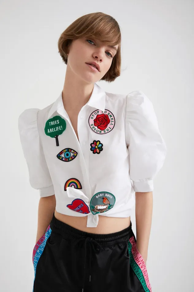 Desigual Johnson Hartig Balloonsleeve Shirt Women Tops and Shirts