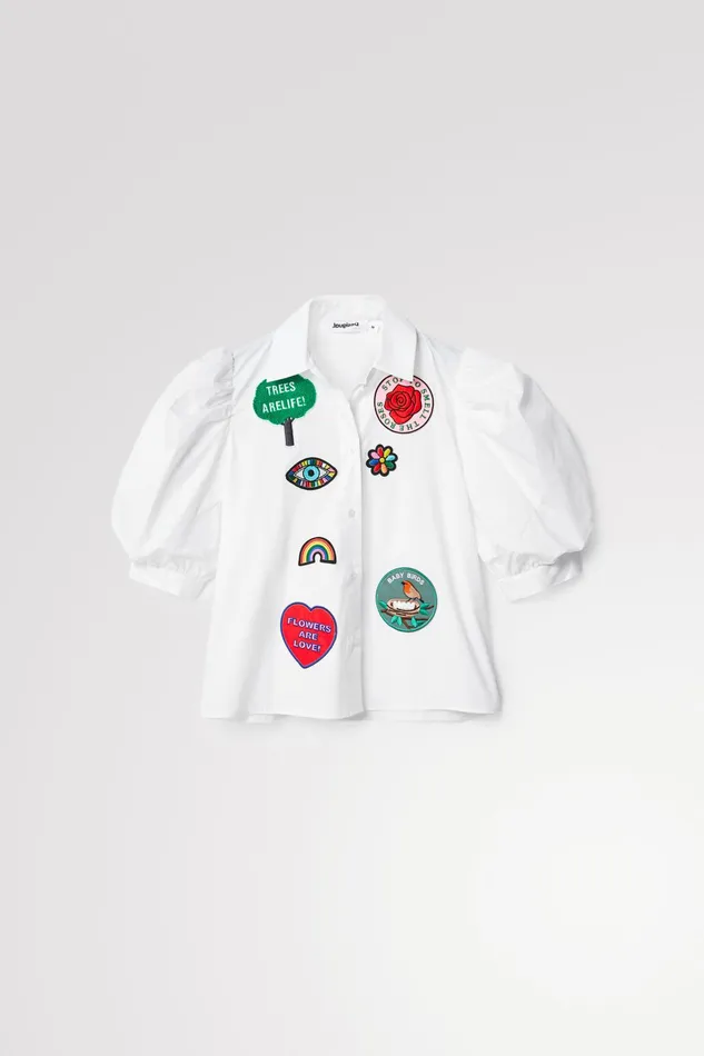 Desigual Johnson Hartig Balloonsleeve Shirt Women Tops and Shirts