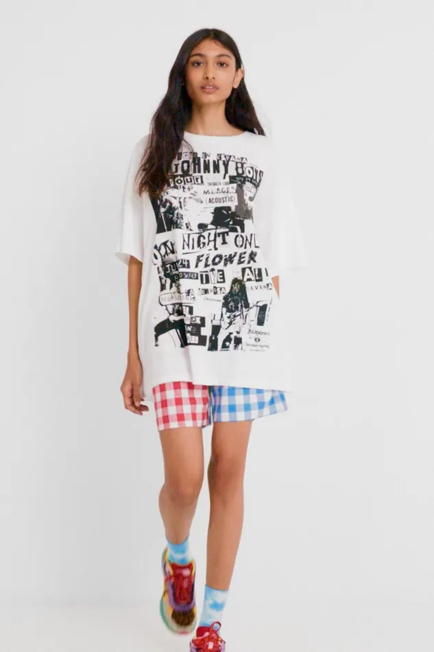 Desigual Johnson Hartig Unisex Oversize Tshirt Women Tshirts