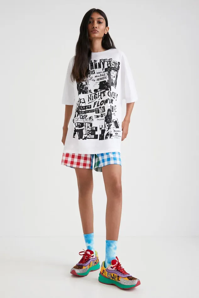 Desigual Johnson Hartig Unisex Oversize Tshirt Women Tshirts