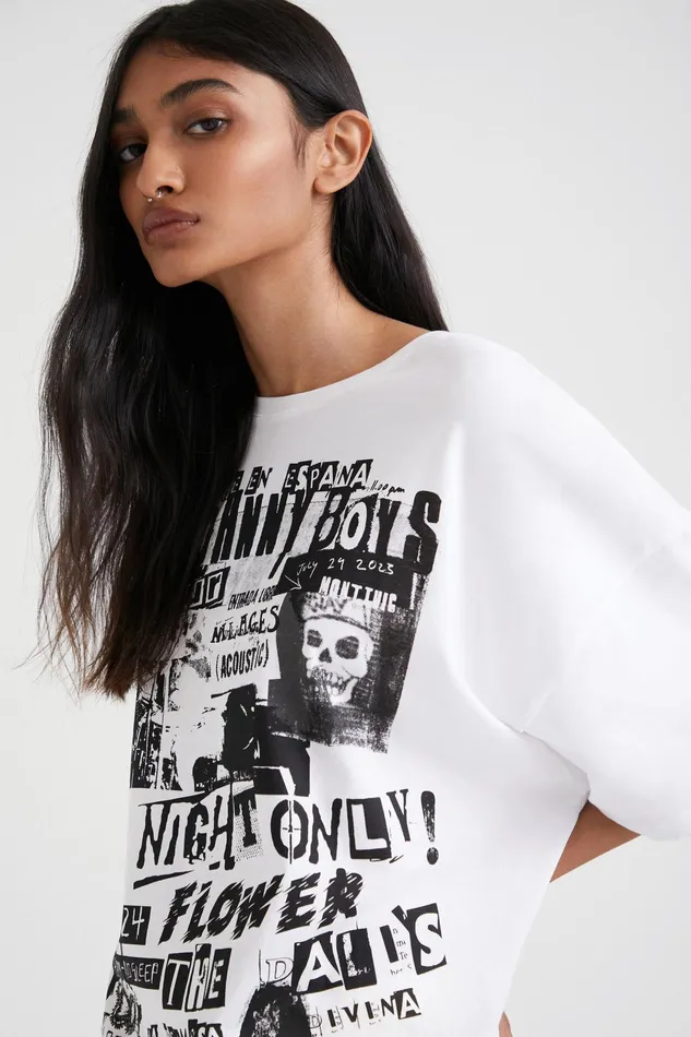 Desigual Johnson Hartig Unisex Oversize Tshirt Women Tshirts