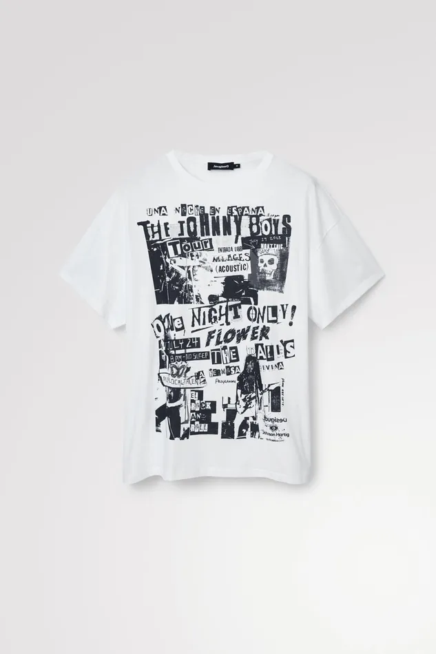 Desigual Johnson Hartig Unisex Oversize Tshirt Women Tshirts