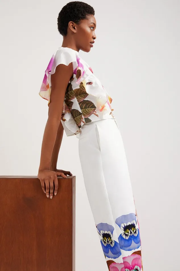 Desigual M Christian Lacroix Floral Baggy Trousers Women Pants and Leggings