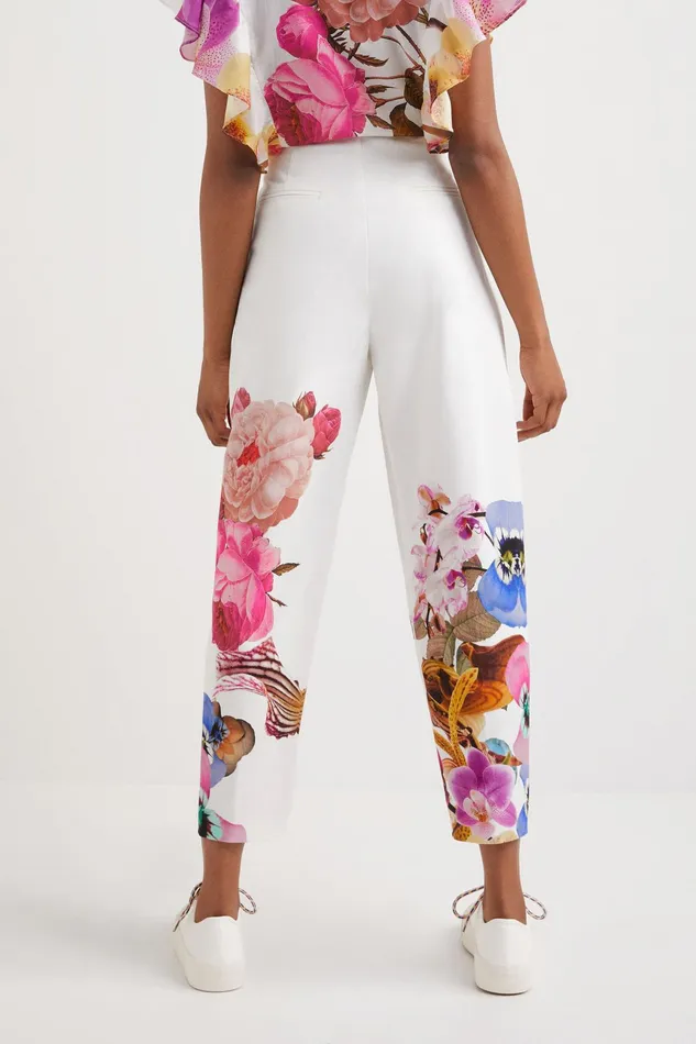Desigual M Christian Lacroix Floral Baggy Trousers Women Pants and Leggings