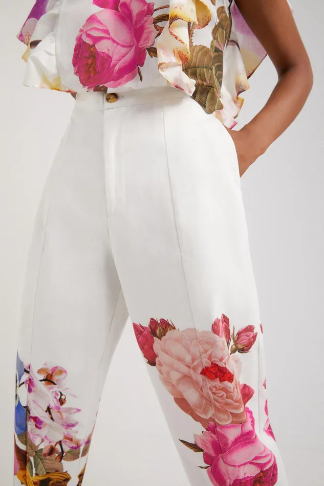 Desigual M Christian Lacroix Floral Baggy Trousers Women Pants and Leggings