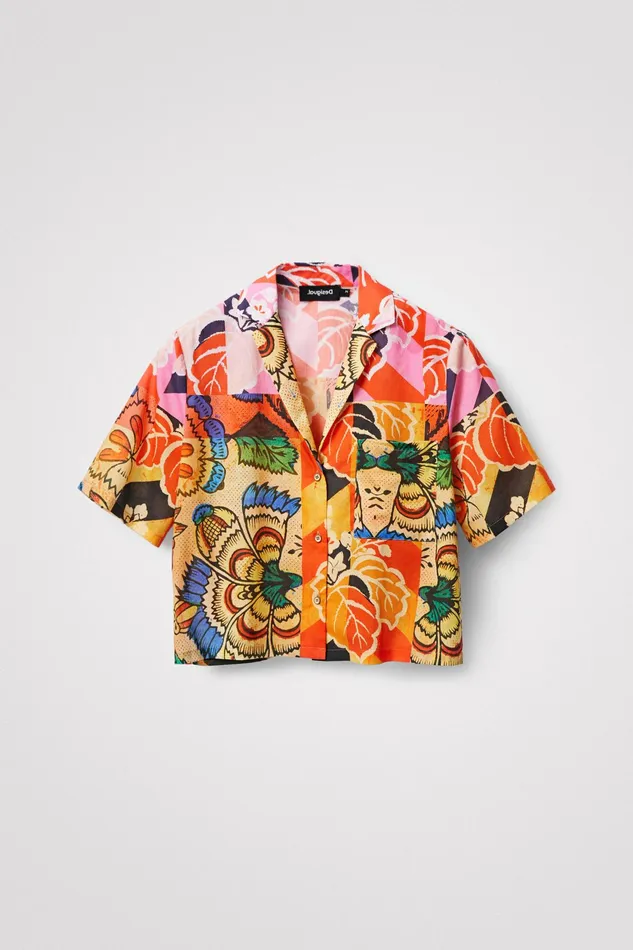 Desigual M Christian Lacroix Tropical Shirt Women Tops and Shirts