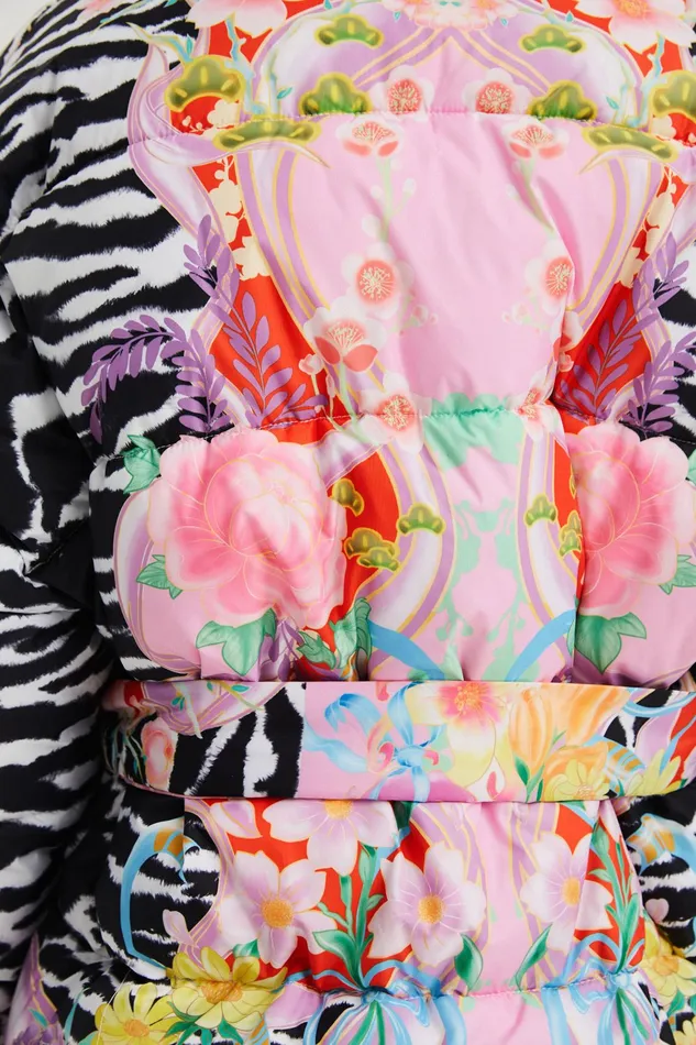 Desigual Oversized Quilted Coat Women Jackets
