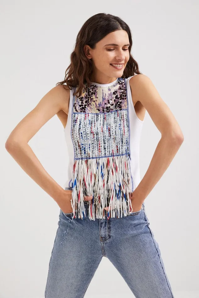 Desigual Patchwork Tshirt Women Tshirts