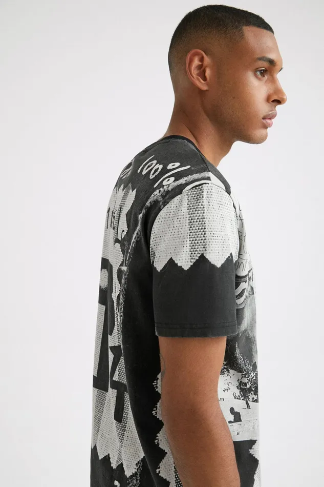 Desigual Shortsleeve Collage Tshirt Mens Tshirt and Polos