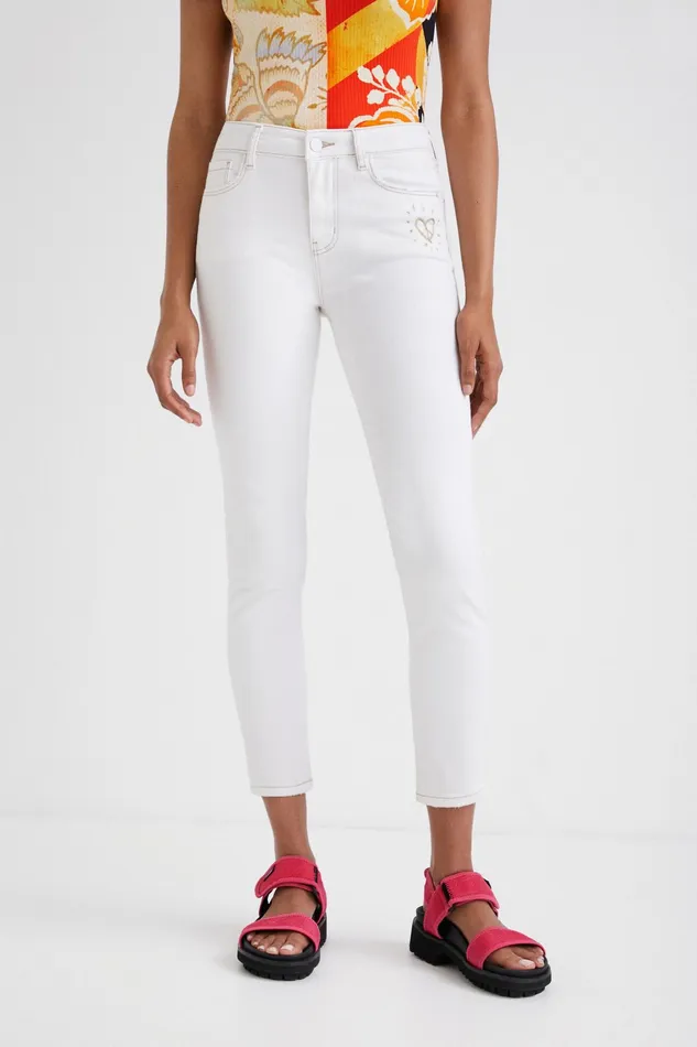 Desigual Skinny Heart Jeans Women Jeans