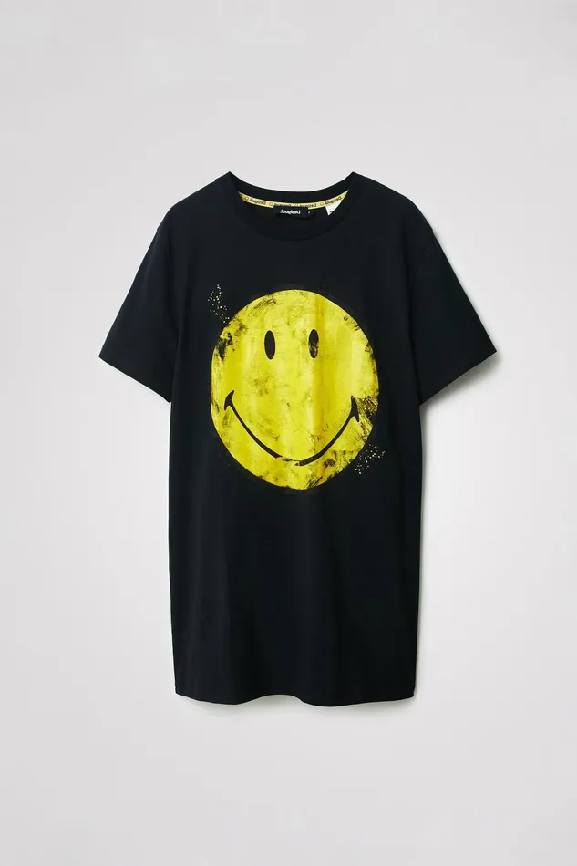 Desigual Smiley Tshirt Dress Women Dresses