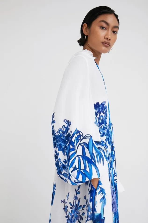 Desigual Stella Jean Long Kaftan Women Dresses