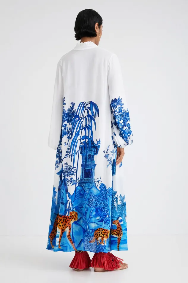 Desigual Stella Jean Long Kaftan Women Dresses